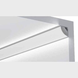 Alu-profile 45 corner for 10mm tape, 2 meter x 16x16 curved