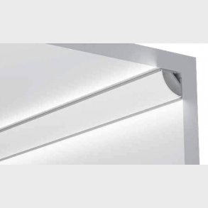 Alu-profile 45� corner for 10mm tape, 2 meter x 16x16 curved