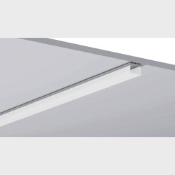 Alu-profile m. firkant cover, 23,2mm x 26,2mm, 2 meter