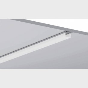 Alu-profile m. firkant cover, 23,2mm x 26,2mm, 2 meter