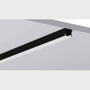 Alu-profile for 12mm tape, 2 meter x 17x15, Black