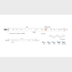 RGB+W 2700K 9.6w/m, 72Led/m,  IP20