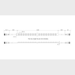 Wall washer RGBW 3000k, 15, 8w/m, 42Led/m, IP68