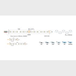RGBW 6000k, 19,2w/m, 60Led/m, IP65