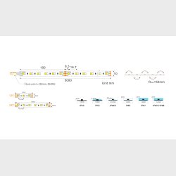 W 2400k, 6000k, 24w/m, 120Led/m, IP67