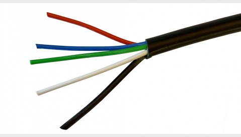 LED Kabel, 4 x 0,50qmm black 100m - Tilbehør - LED