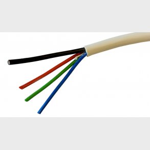 LED Cable, 3 wire x 0,50qmm +1x1qmm, White