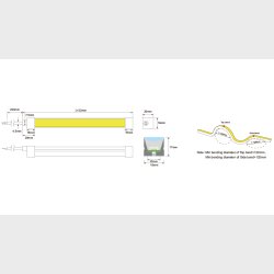 Top &amp; Side bend RGBW 27k neonflex, Pixel, 24V, 5m