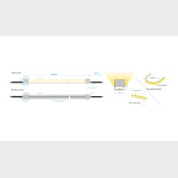 Neon Top, White, 5w/m, IP67, 24V, Pr.m.