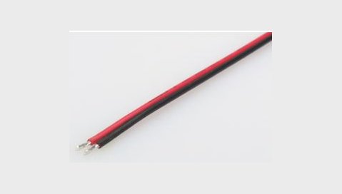 Kabel 2-leder red/black, AWG#18