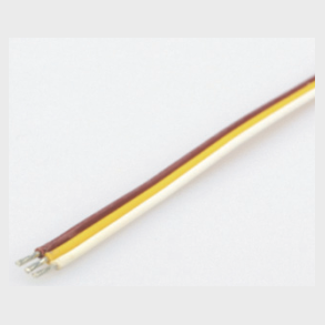 3 wire Brown&yellow&white cable AWG#22