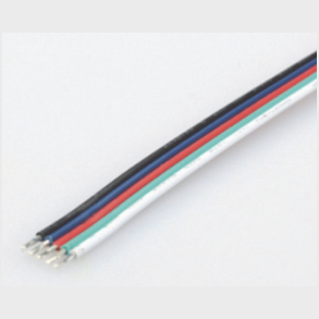 5 wire Black&White&Blue&Green&Red cable AWG#22