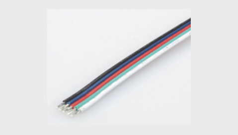 5 wire Black&White&Blue&Green&Red cable AWG#22