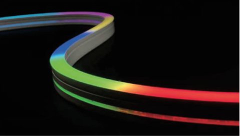 Neon Side RGB, 12w/m, IP67, 24V, DMX, Pr.m.