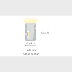 Neon Side RGBW, 15w/m, IP67, 24V, DMX, Pr.m.