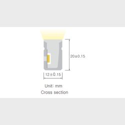 Neon Side RGBW, 14,5w/m, IP67, 24V, PIXEL, Pr.m.