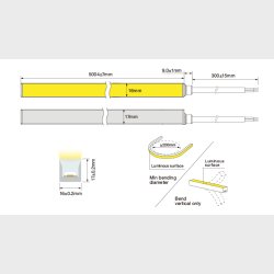 Neon Side 1617, RGBW, 65k, 15w/m, 24V IP67, 5m
