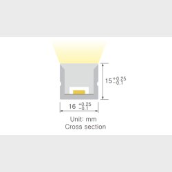 Neon Top RGB, 12w/m, IP67, 24V, DMX, Pr.m.