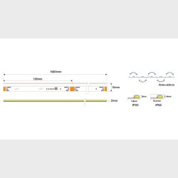 RGB side COB, pixel, 11w/m, 10mm, 5m