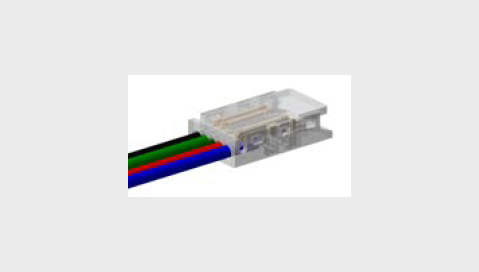 Connector for cable, AWG22, 10mm RGB COB