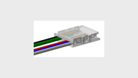 Connector for cable, AWG22, 12mm RGBW COB