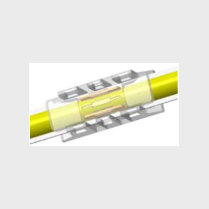 Connector for 2 tapes, 8mm white COB