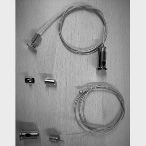 Wireset pendantant ALU, 1m (set of 2)